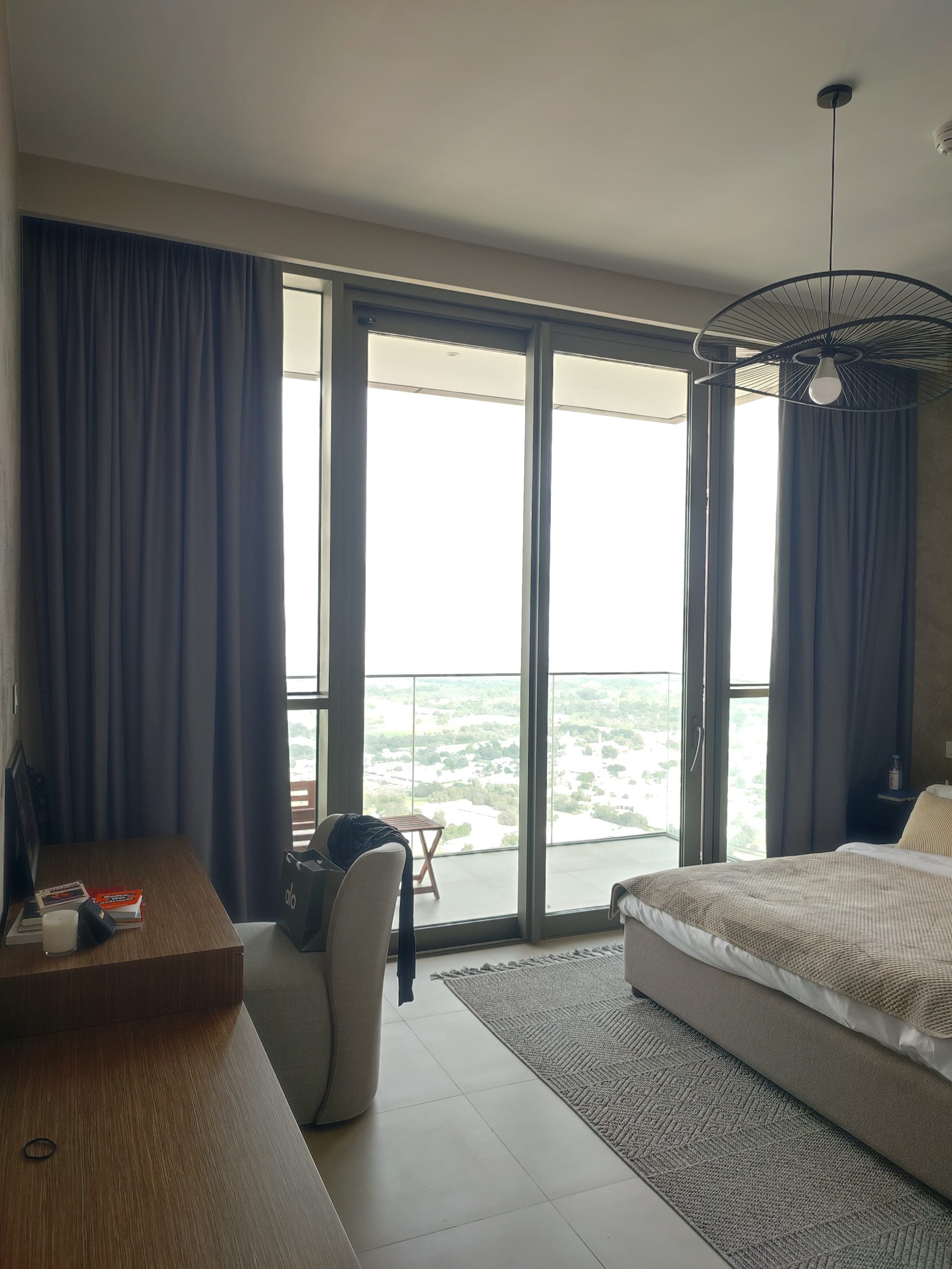 Elegant Linen Blend Electric Curtain