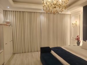Wave blackout curtains